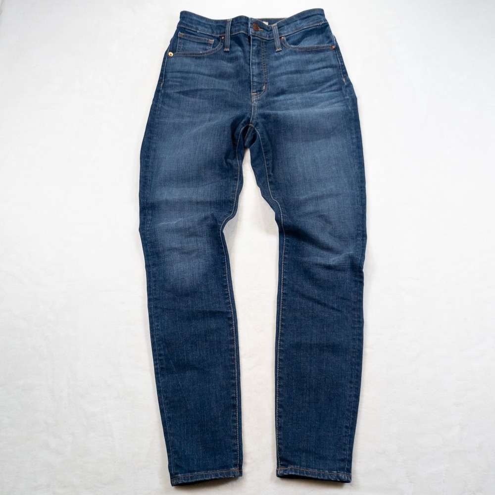Madewell Curvy High-Rise Skinny Jeans Women 27 Blue Dark Wash Denim Casual